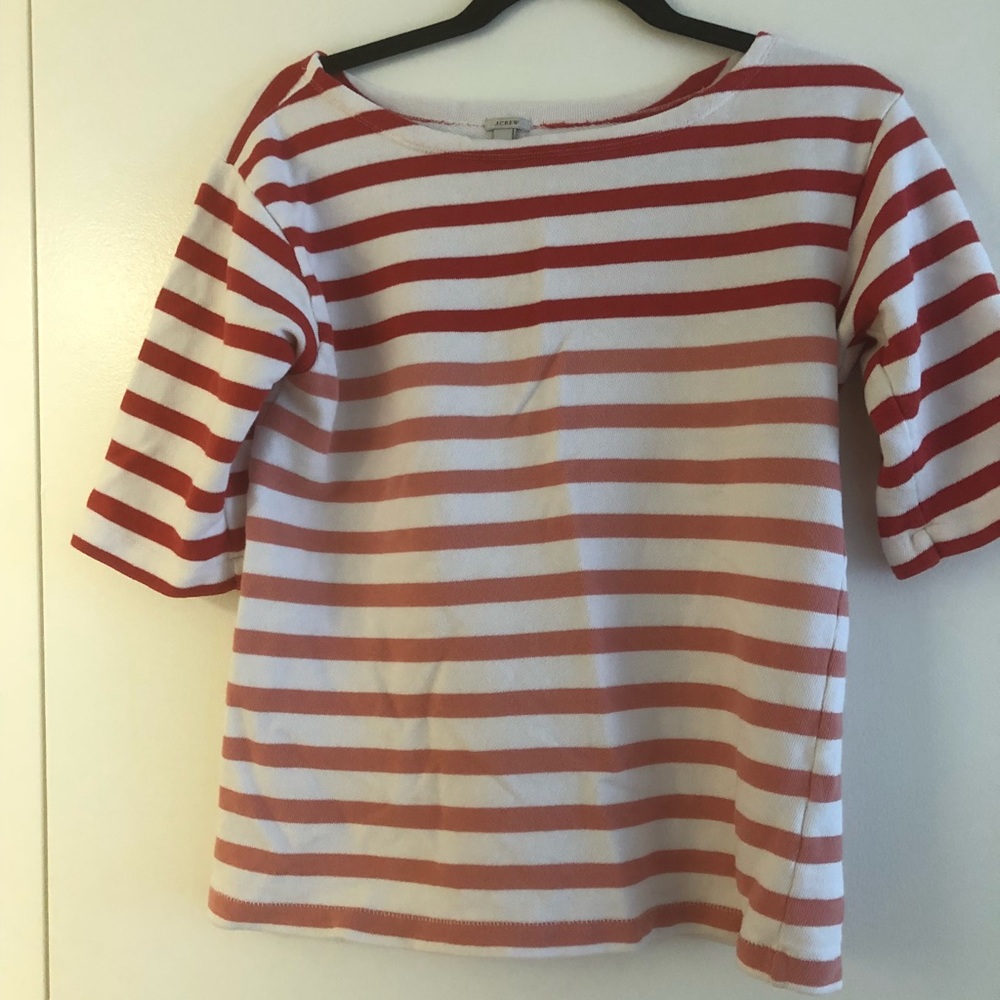 J. Crew red ombré top